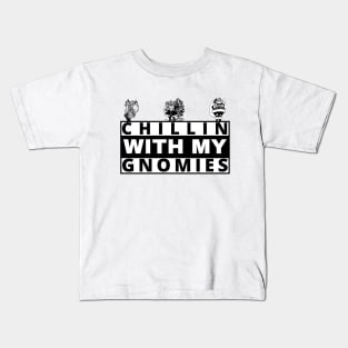 Chillin With My Gnomies Christmas Gnomes, t-shirt Kids T-Shirt